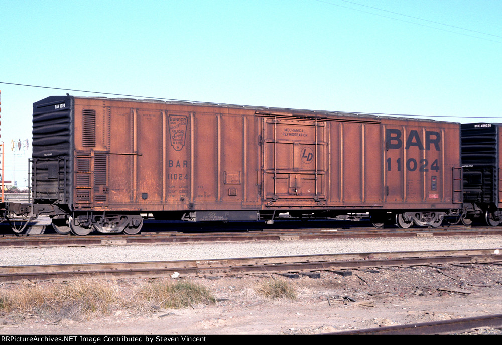 Bangor & Aroostook mechanical reefer BAR #11024